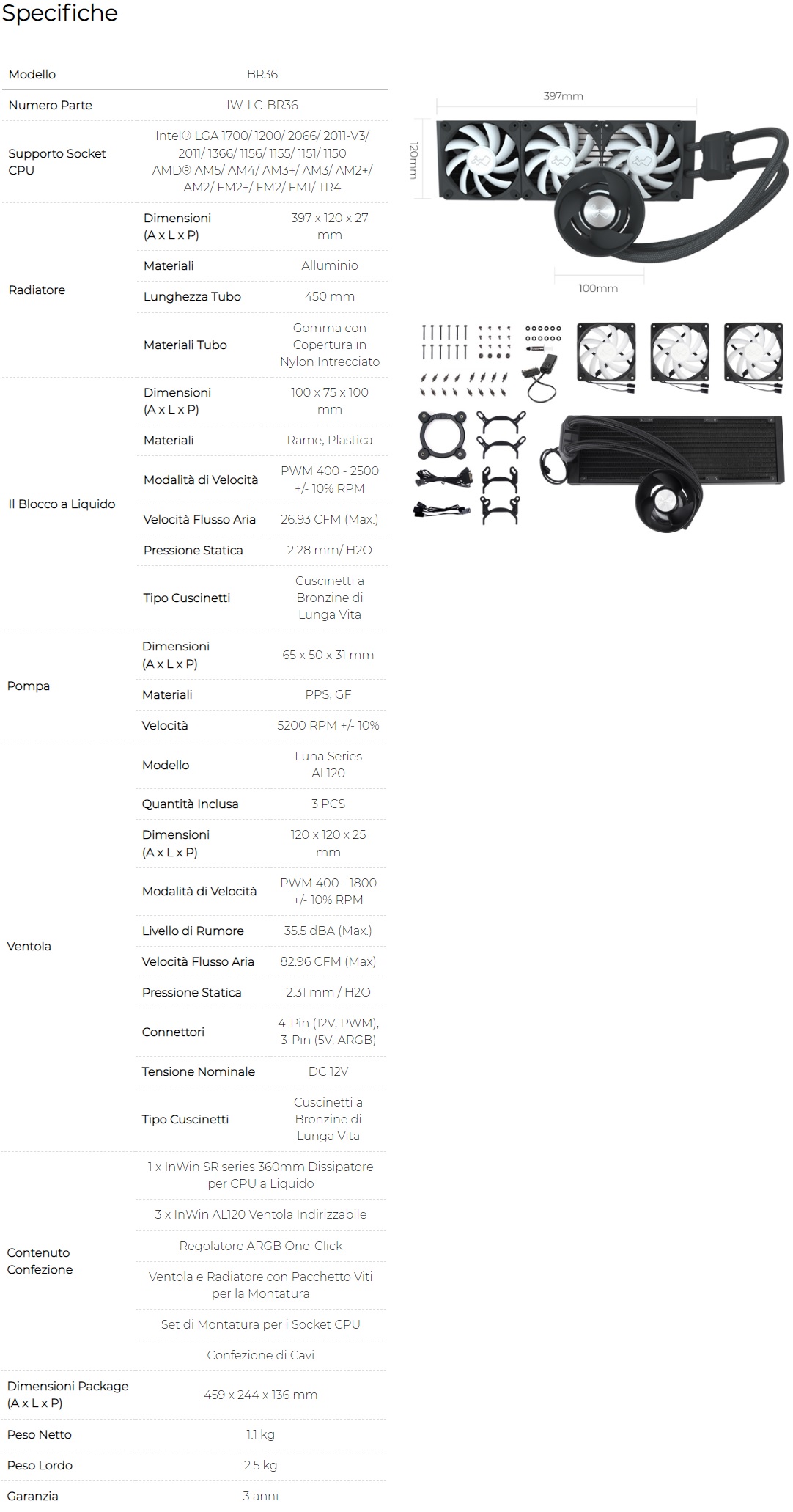 specifiche tecniche 0c331