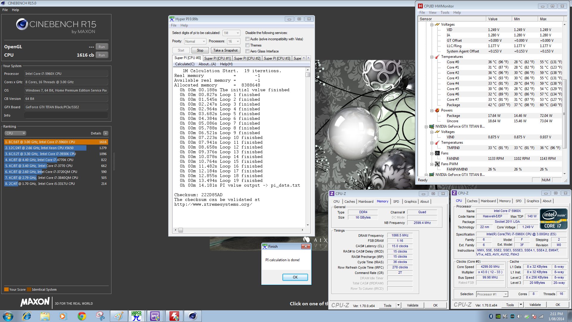 Intel-Core-i7-5960X 43 GHz